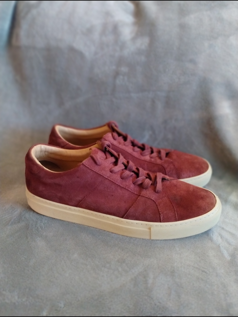GREATS Royale Suede Sneakers Burgundy Red Made in Italy Men’s 11 Luxury Casual